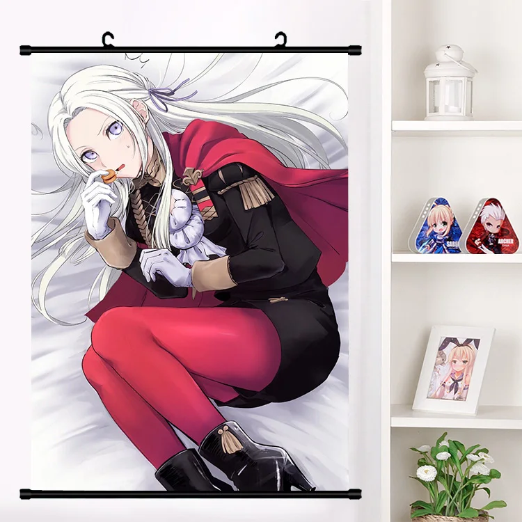 Аниме огненная эмблема: три дома Byleth Edelgard Клода ДИМИТРИ сотису настенный Свиток Плакат настенный висячий плакат домашний декор - Цвет: J