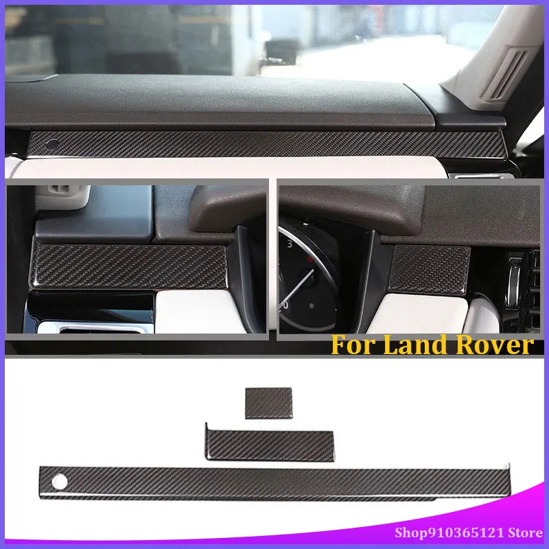 Для Land Rover Discovery 5 LR5 2017 2018 2019 L462Real украшение для приборной панели из углеродного
