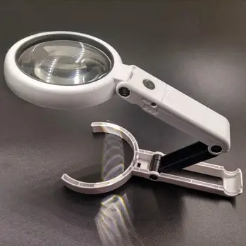 

5 Times LED USB Desktop Table Lamp Reading Magnifying Glass LED PCB welding Mobile Phone Repair Hand-held 5X Gift Magnifier