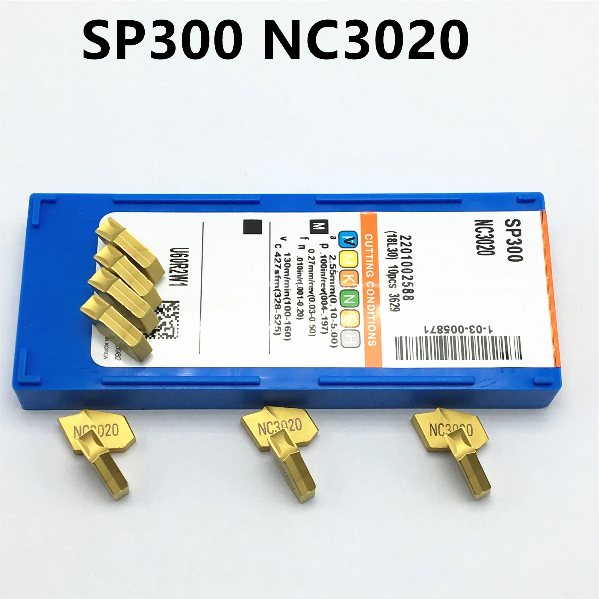 

100PCS SP300 NC3020 single head slotting tool carbide insert CNC tool outer turning tool or inner turning tool SP300