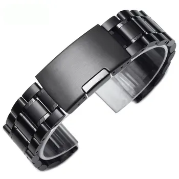 

Stainless Steel Bracelets Watch Straps Folding Buckle with Watch Accessories Tools 16mm 18mm 20mm 22mm 24mm