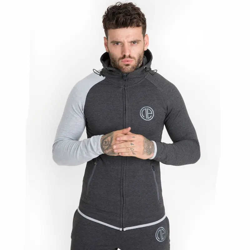 Mens Running Sportswear Sets Sweatshirt Sweatpants Gym Fitness Bodybuilding Hoodies Tops Pants Male Jogging Workout Tracksuits