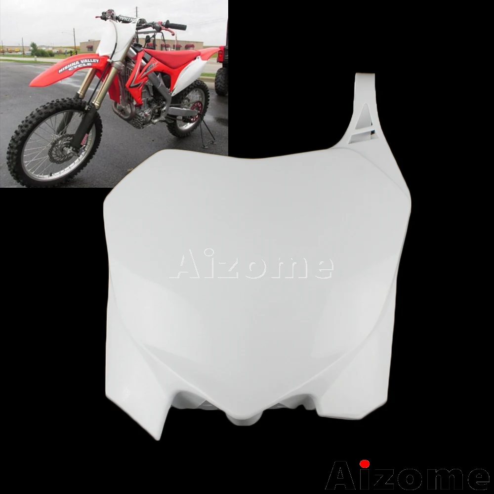 Внедорожный велосипед передняя табличка с белыми цифрами для Honda CRF450R 2009-2012 CRF250R