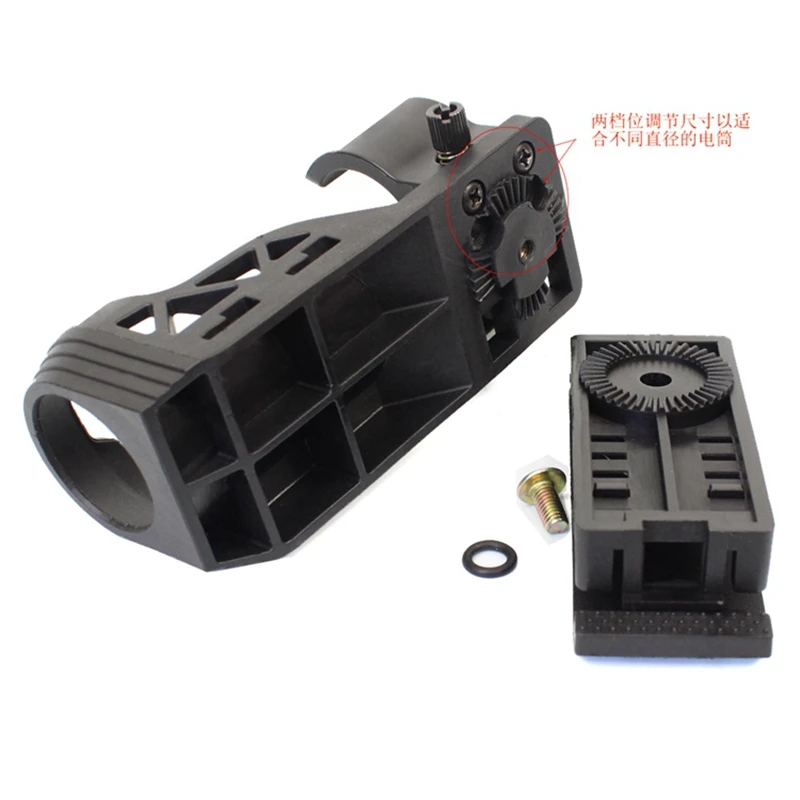 Giratório da Lanterna com Grampo Ajustável da Correia Tático da Lanterna com Sistema de Fechamento Lateral da Alavanca Coldre Suporte 13 High Quality Esporte e Lazer