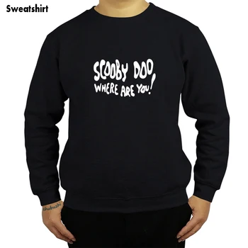 

Scooby Doo Where Are You sweatshirt Men Cotton Funny hoodie Round Collar hoody Clothing sbz8115