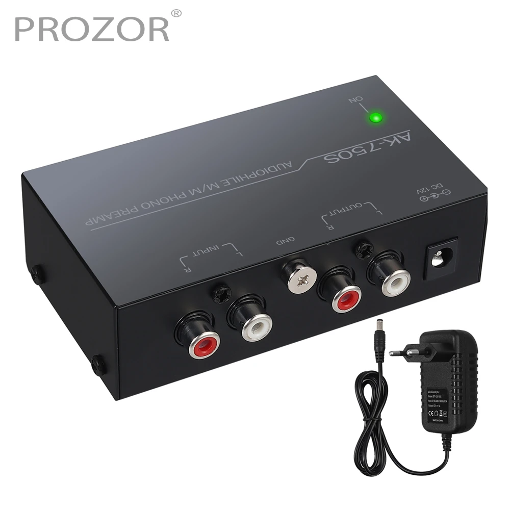 Prozor Phono Preamplifier Converter Audiophile M/m Phono Preamp  Preamplifier With Level Control 2 Rca Input & Output For Ak-750s - Home  Theater Amplifiers - AliExpress