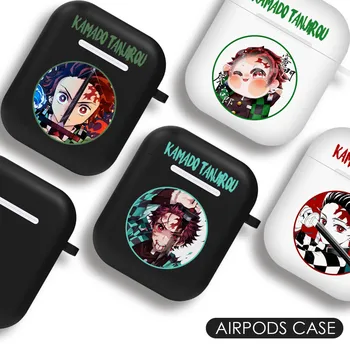 

Kamado Tanjiro Demon Slayer Kimetsu no Yaiba Earphone Cases For Apple Airpods 2 1 Case Cover Charging Box Shell Protective Cover