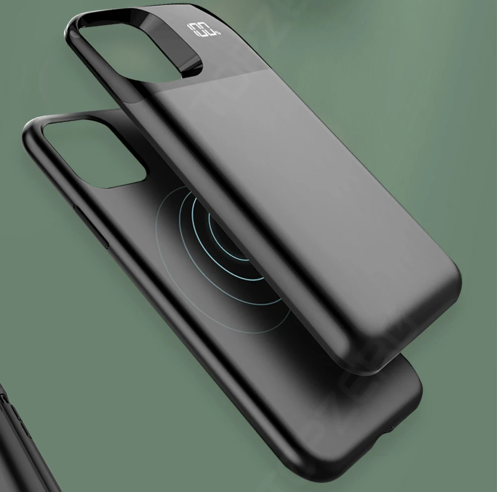 Чехол для аккумулятора для iPhone 11 Pro Max, цифровой дисплей, магнитный аккумулятор, чехол, зарядное устройство, чехол, внешний аккумулятор для iPhone XS