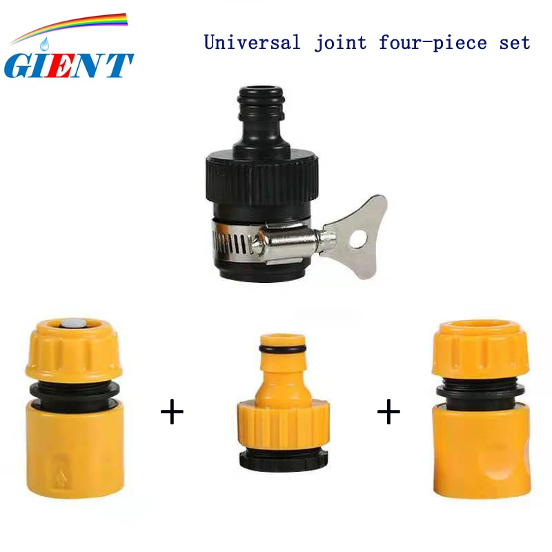 

Garden Watering Hose Quick Connector, Car Wash Spray Gun Connector, 1/2 ", 3/4" Tap, Car Wash Gun Accessories, 4Pcs