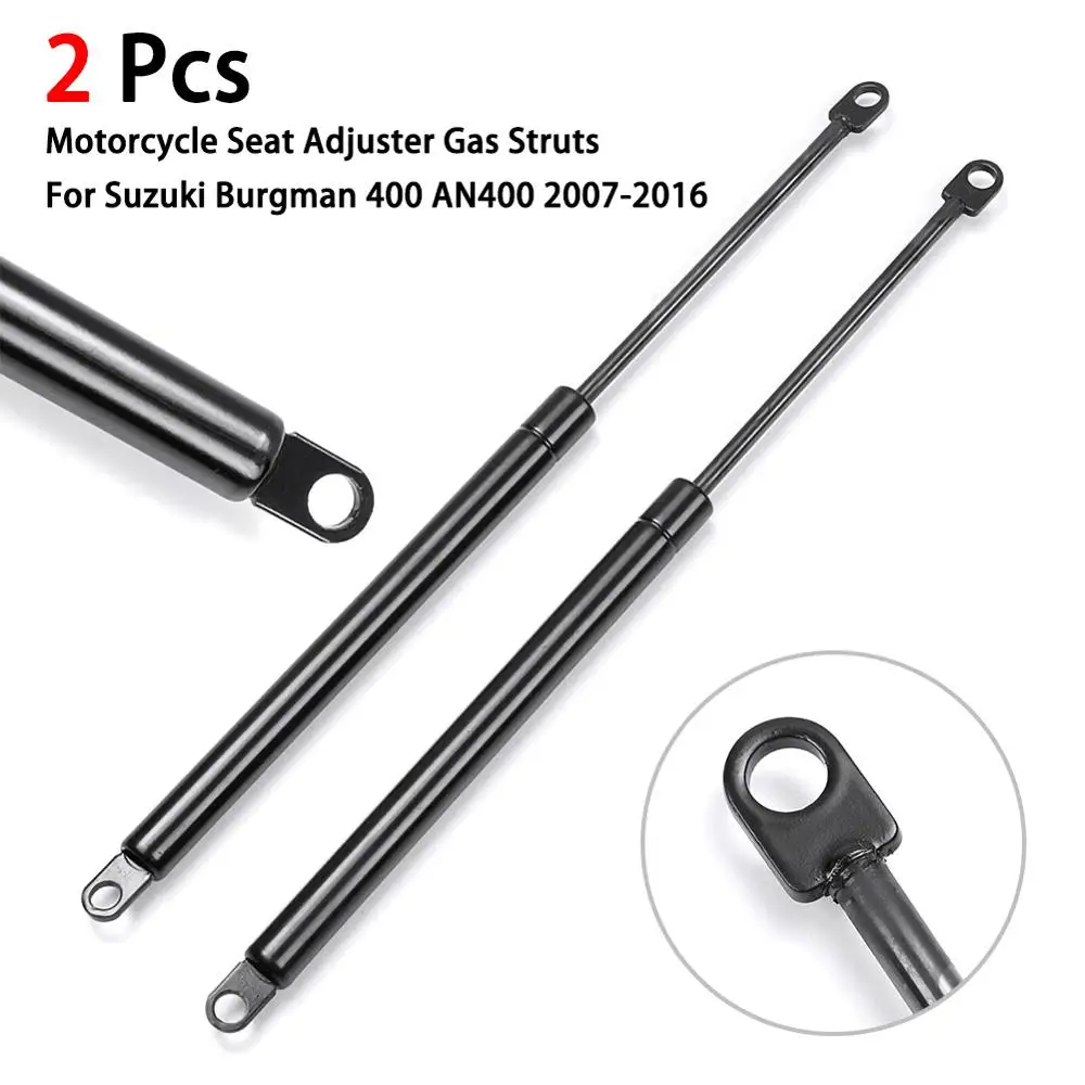 

2X Motorcycle Seat Regulator Gas Pillar Shock Lift Strut Struts Support Bar Rod For Su zuki Burgman 400 AN400 2007-2016
