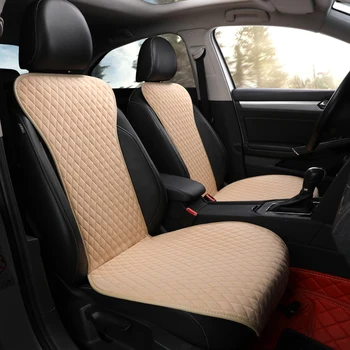 

Keep Warm Artificial Fur Car Seat Not Moves Front/Rear Stay On Cars Cushion Breathable Protector NOT Cold In Winter Y6 X36