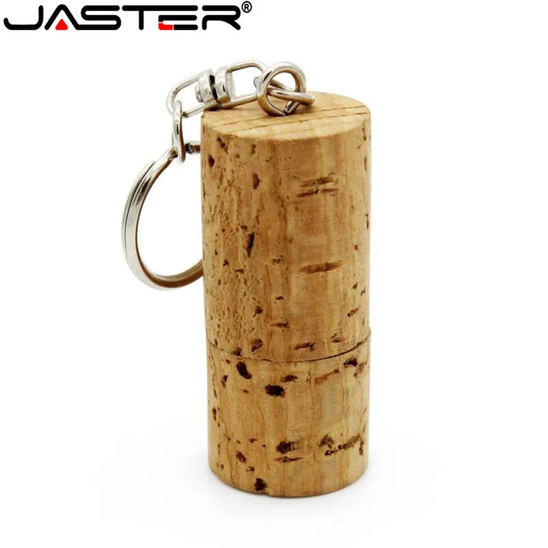 JASTER деревянный пробковый USB флеш накопитель с вилкой в виде деревянной бутылки