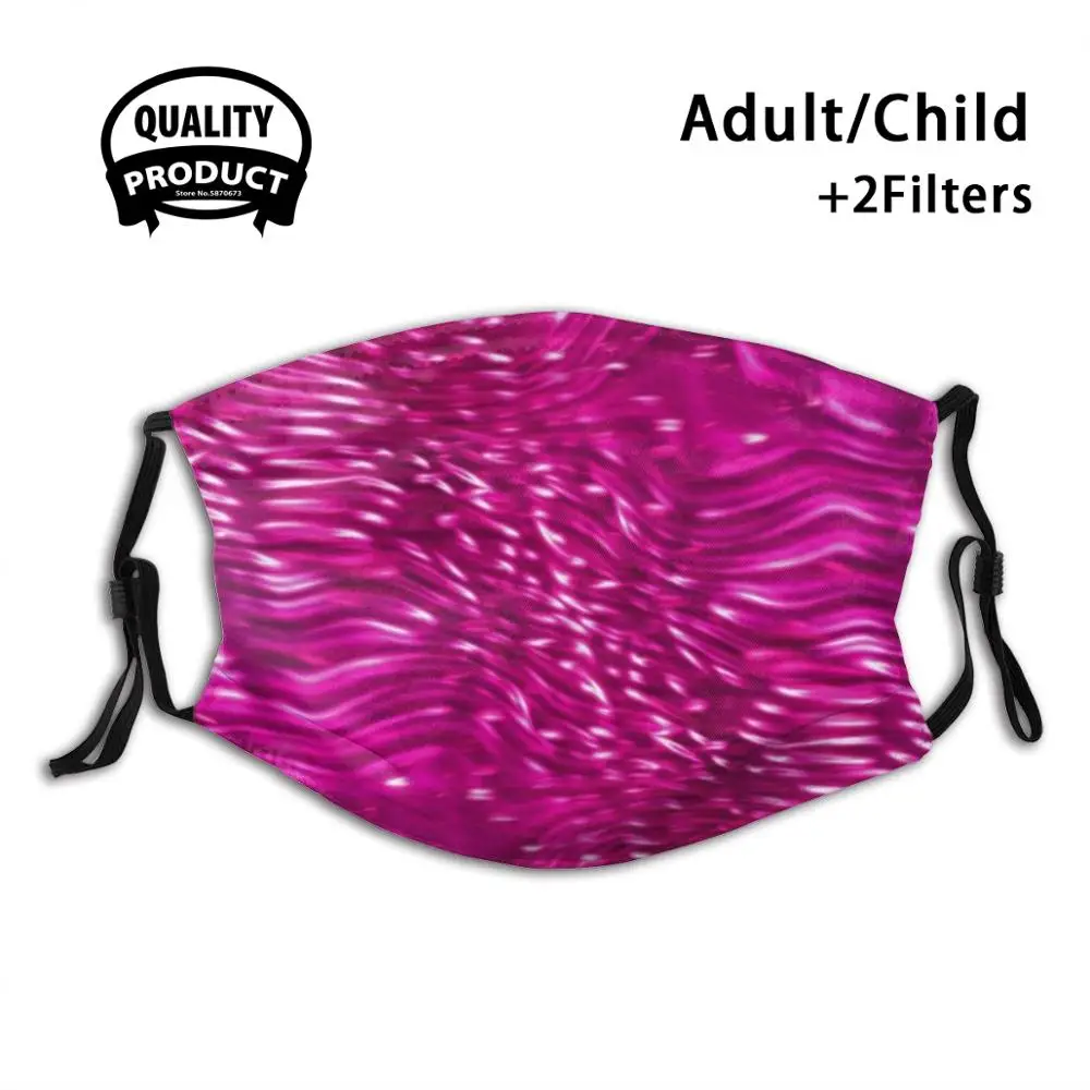 

Wave Reusable Mouth Mask Washable Filter Anti Dust Face Masks Wave Pink Shine Plastic 3D Bold