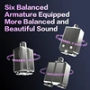 AUDIOSENSE DT600 HiFi Stereo 6BA IEMs with Detachable MMCX Cable 3D Printing Resin Shell Away from Bustle Immersed in Music 2
