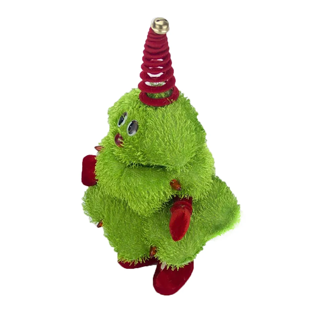 Plush Animated Christmas LED Singing Dancing Tree Toy Musical Light Up Figure Xmas Tree Electric Toy Kids Toys New Year Gift#20