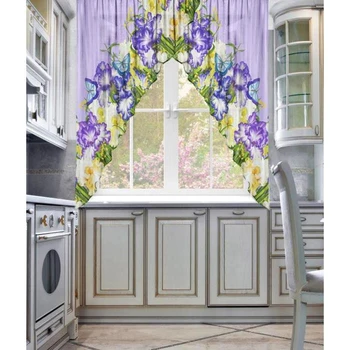 

Tulle for the kitchen Blueberry rum 250 х 170cm-2 pieces, chiffon, pe 100% 5129465