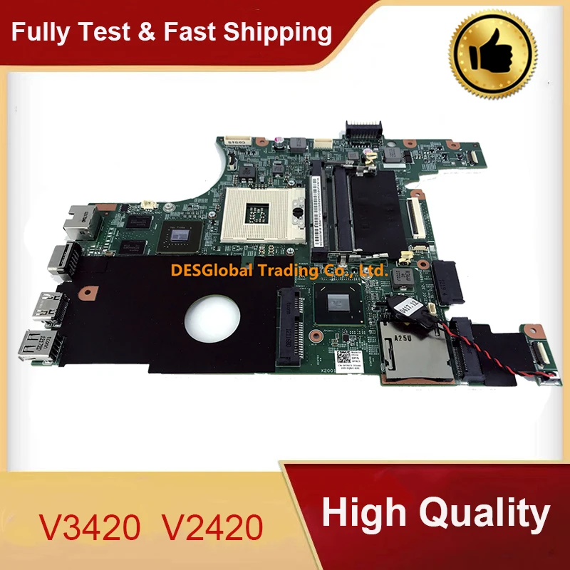 

For Dell V3420 V2420 2420 3420 Laptop Motherboard 554TY01003 CN-0P7RC5 0P7RC5 P7RC5 Mainboard Working Perfectly Fast Shipping
