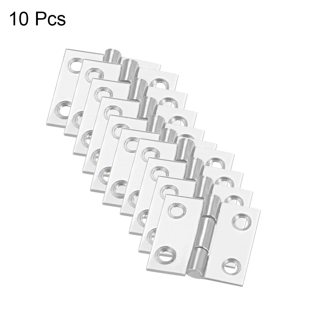 Uxcell 304 петли из нержавеющей стали, серебряные дверные петли для шкафа, фитинги, матовый хром, обычная длина 1,06-2,95
