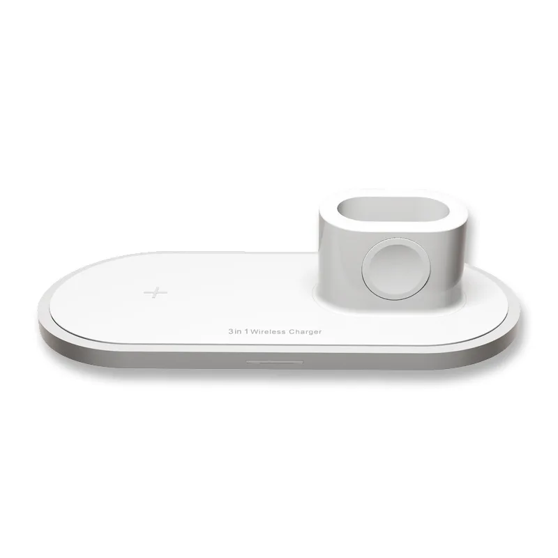 3 In 1 Fast Wireless Charger Desk Stand Charging Base Dock Pad Station For Iwatch Airpods And Smart Phone Universal IPhone 11 XS