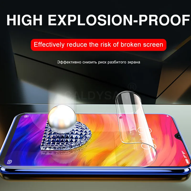 20D полностью Защитная Гидрогелевая пленка для Xiaomi Redmi 4X6 Pro 5 Plus 7A Note 6 5 7 K20 Pro Защитная Гидрогелевая пленка