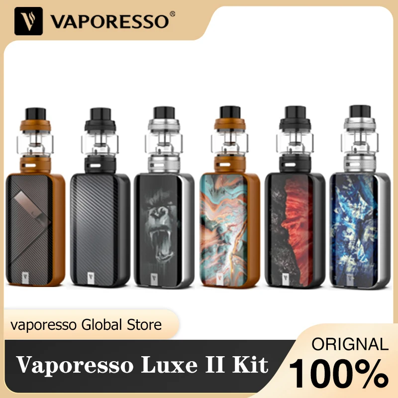 Оригинальный Vaporesso Luxe 2 Kit Power By Dual 18650 Battery 220W luxe II AXON CHIP вейп-комплект электронной