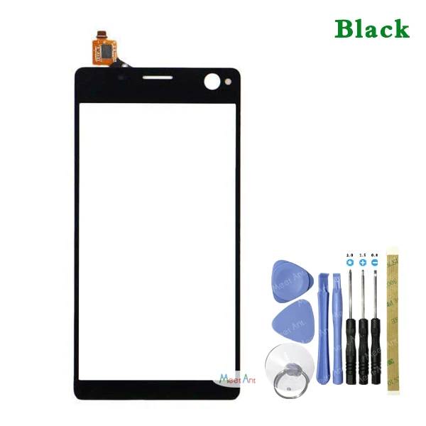 black With Tool Высокое качество 5," для sony Xperia C4 Dual E5333 сенсорный экран дигитайзер Переднее стекло объектив сенсорная панель - Цвет: black With Tool