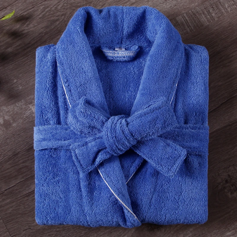 Boy Girl Toweling Terry Towel Cotton Bathrobe Kids Thicken Winter Bath Robe Girls Spa Dressing Gown L286