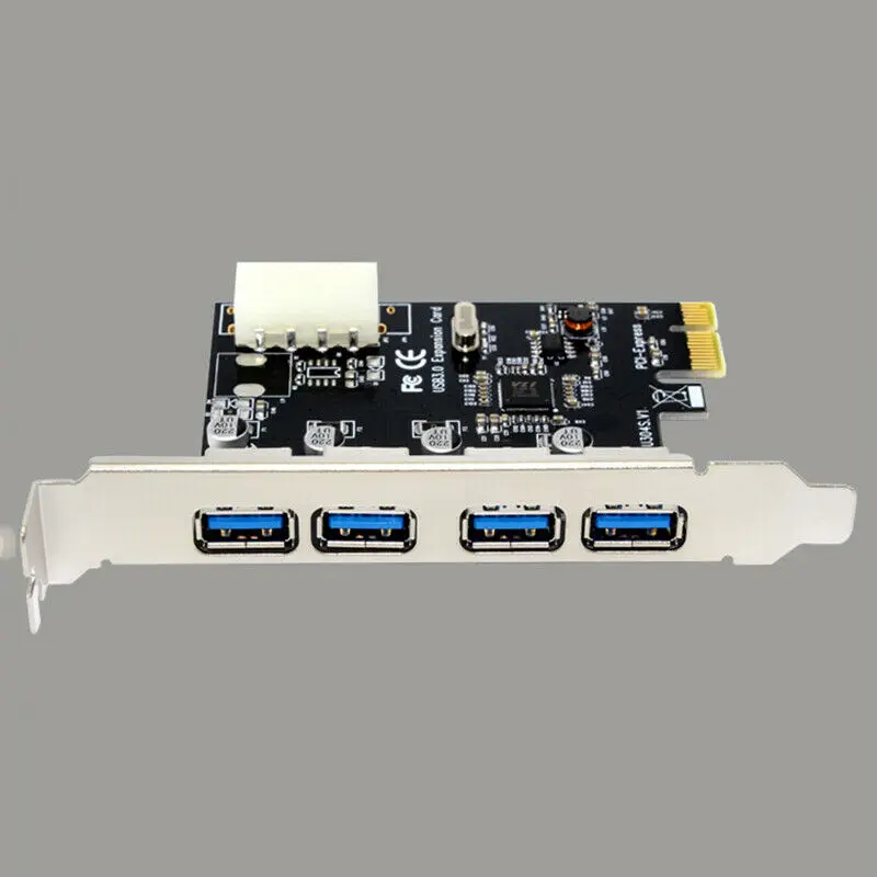 4 порта PCI-E к USB 3,0 концентратор PCI Express карта расширения адаптер 5,0 Гбит/с скорость для настольного ПК