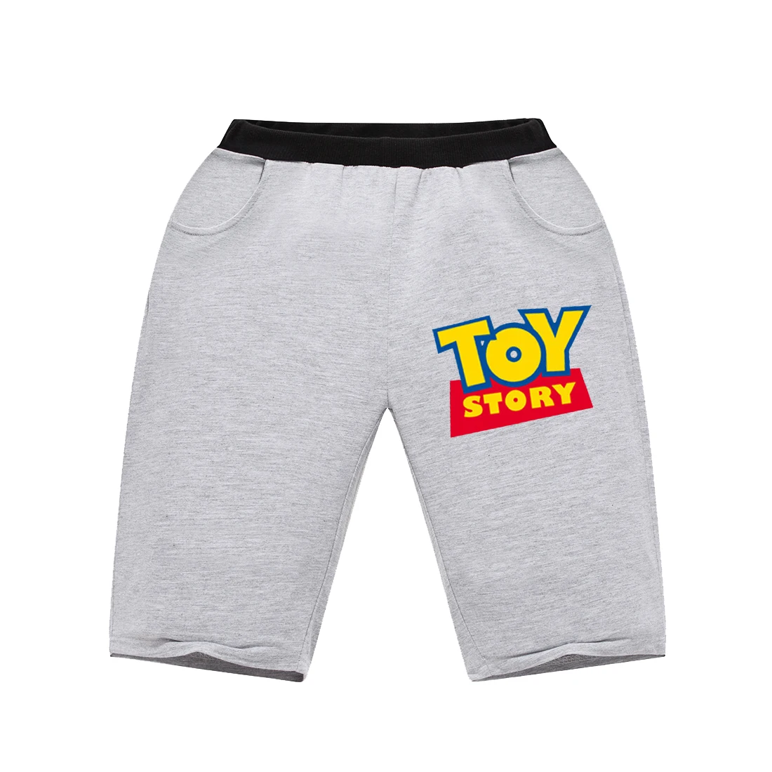 shorts gray Новые летние футболки с героями мультфильма «История игрушек» г., популярная одежда топы для детей, хлопковые футболки с героями мультфильмов для маленьких мальчиков Рождественская одежда топы для девочек, От 4 до 14 лет - Цвет: shorts gray
