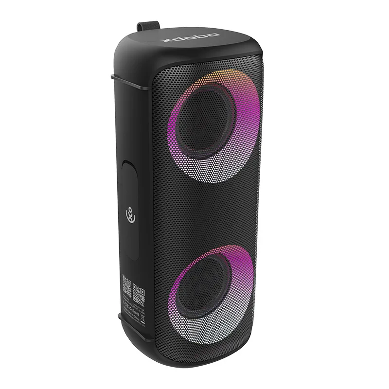 Party Bluetooth Speakers,Portable Bluetooth Speakers with Subwoofer Heavy Bass Stereo Sound LED Colorful Lights for Home Black Travel Bluetooth 5.0 Wireless Home Speaker with Mic 