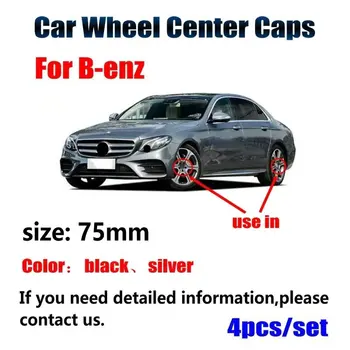 

4X 75mm For Mercedes Benz A B C E CLA CLC CLS CLK Class W203 W204 W205 W212 W210 W220 Car Wheel Center Hub Cap Caps Emblem Logo