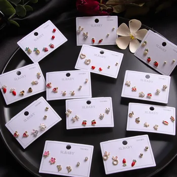 

30 Pairs/lot fashion classical women earrings wholesale small size earring jewelry lot 201104-27