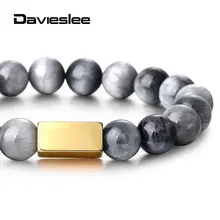 10 мм женские s мужские браслеты натуральный камень бисер персонализированный браслет с гравировкой для мужчин женщин Орел тигровый глаз лазурит LPZ016