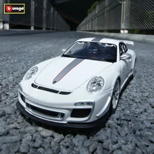 Bburago 1:18 911 GT3 RS модель автомобиля из сплава Модель автомобиля украшение автомобиля коллекция Подарочная игрушка Литье под давлением модель игрушка для мальчиков