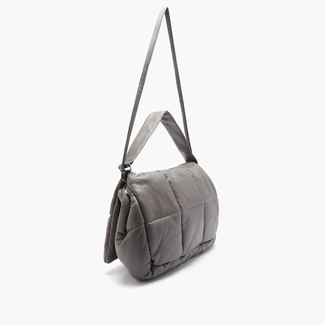Sac à main pochette en simili cuir matelassé – Image 2