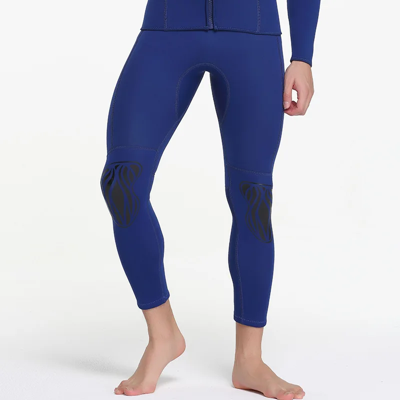 

3mm High-End Cold Long-Sleeve Diving Suit Warm Sun-Protection Spandex Men's Long-Sleeve Pants Swimsuit Beach Swimsuit