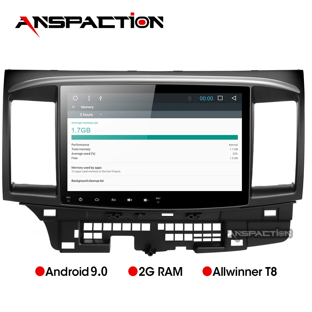 

Android 9.0 Car DVD for MITSUBISHI LANCER 10.1 inch 2 DIN 3G/4G GPS radio video player with Capacitive 2007-2018 9 x