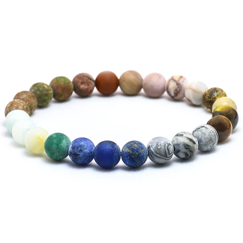 Beads 8mm Вселенная Премиум Космические Планеты солнечная система натуральный камень бусины браслет для женщины мужчины подарок чакра Йога браслет ювелирные изделия - Окраска металла: Beads 8mm