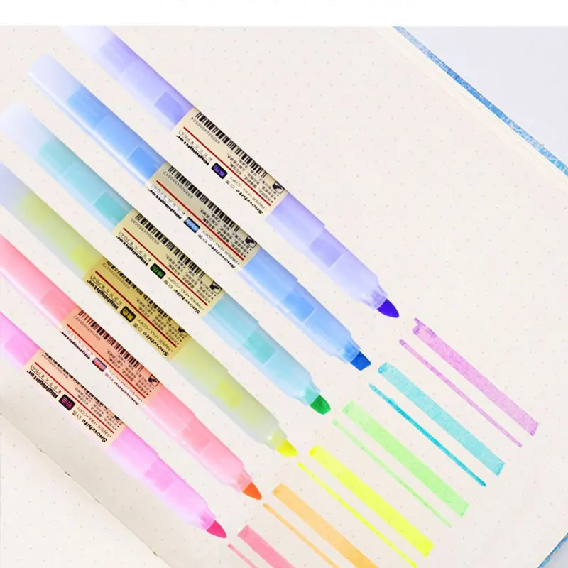 

10 Color Student With Highlighter Marker Art Pen School Supplies Painting Supplies Marker Sketch Lettering Calligraphy Pen