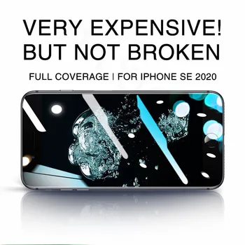 

Curved Phone Tempered Glass On For iphone SE 2020 11 Pro max Screen Protector On iphone SE 2020 X XR XS Max 7 8 Protective Glass