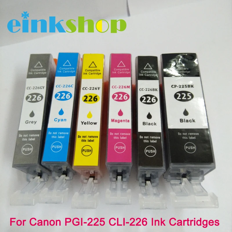 Einkshop 6 шт. PGI-225 CLI-226 чернильные картриджи для Canon PIXMA MG6120 MG6220 MG8120B MG8220 MX882 iP4820 iP4920 pgi 225 226