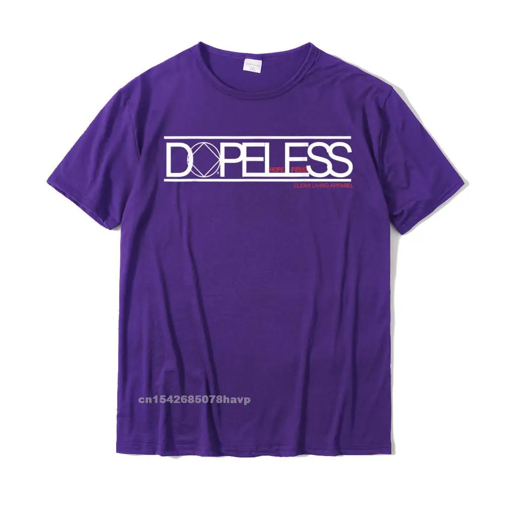 Tops Tees Custom NEW YEAR DAY Fashion Casual Short Sleeve 100% Cotton Crewneck Male T Shirt Casual Tops Shirt Wholesale Dopeless Hope Fiend Narcotics Anonymous Gifts T Shirts NA AA__2299. purple