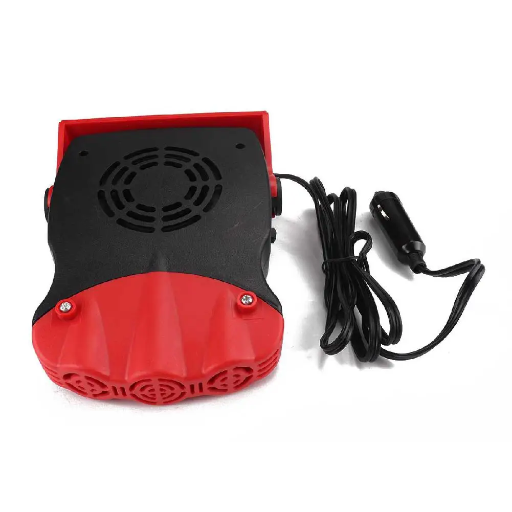 TWISTER.CK Portable Car Fan Electric Car Fan with Heating Function Defroster 12V 3-Outlet Plug Thermostat in Cigarette Lighter