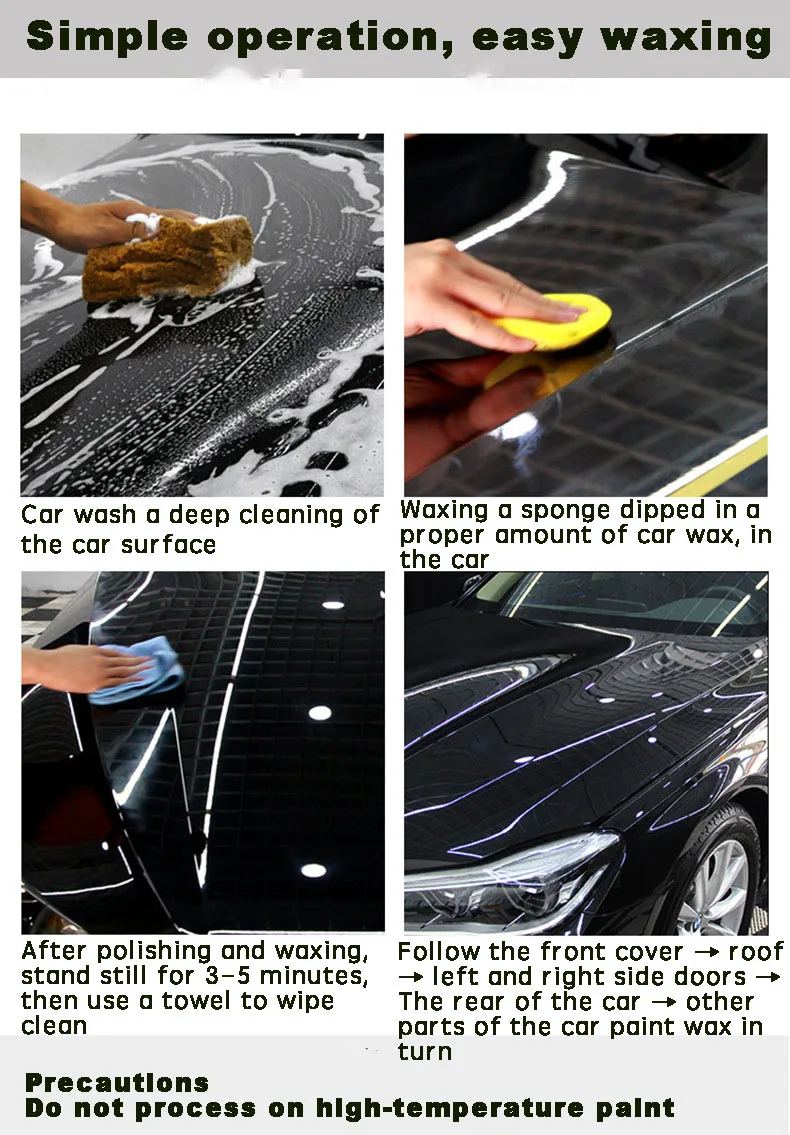 Car Polish Car Wax Crystal Plating Set Hard Glossy Wax Layer Covering Paint Surface Coating Formula Waterproof Film images - 6