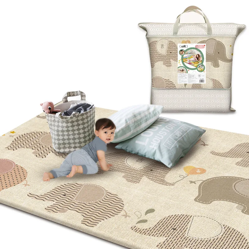 Детский игровой коврик Детский ковер с двухсторонней печатью 200*180*1 см