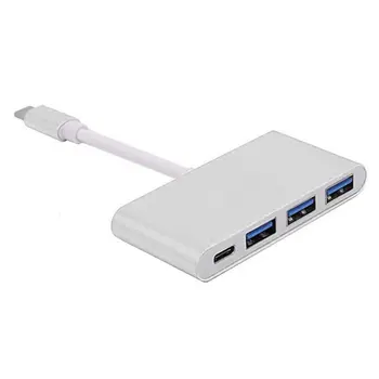 

Type-C To 4 Usb Hub Expander Mini Ultra-Thin Portable 4-Port Usb 3.0 Hub Converter Adapter For Mac-Book Laptop Tablet