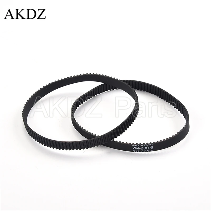 

2MGT 2M 2GT Synchronous Timing belt Pitch length 200 width 6mm/9mm Teeth 100 Rubber closed