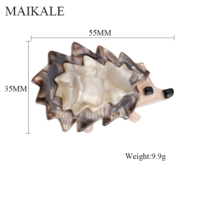 MAIKALE, Модные Акриловые Ainimal Броши ручной работы для женщин и мужчин, ацетат, смола, милый ежик, брошь в виде поросенка, булавки, аксессуары для сумок, подарок