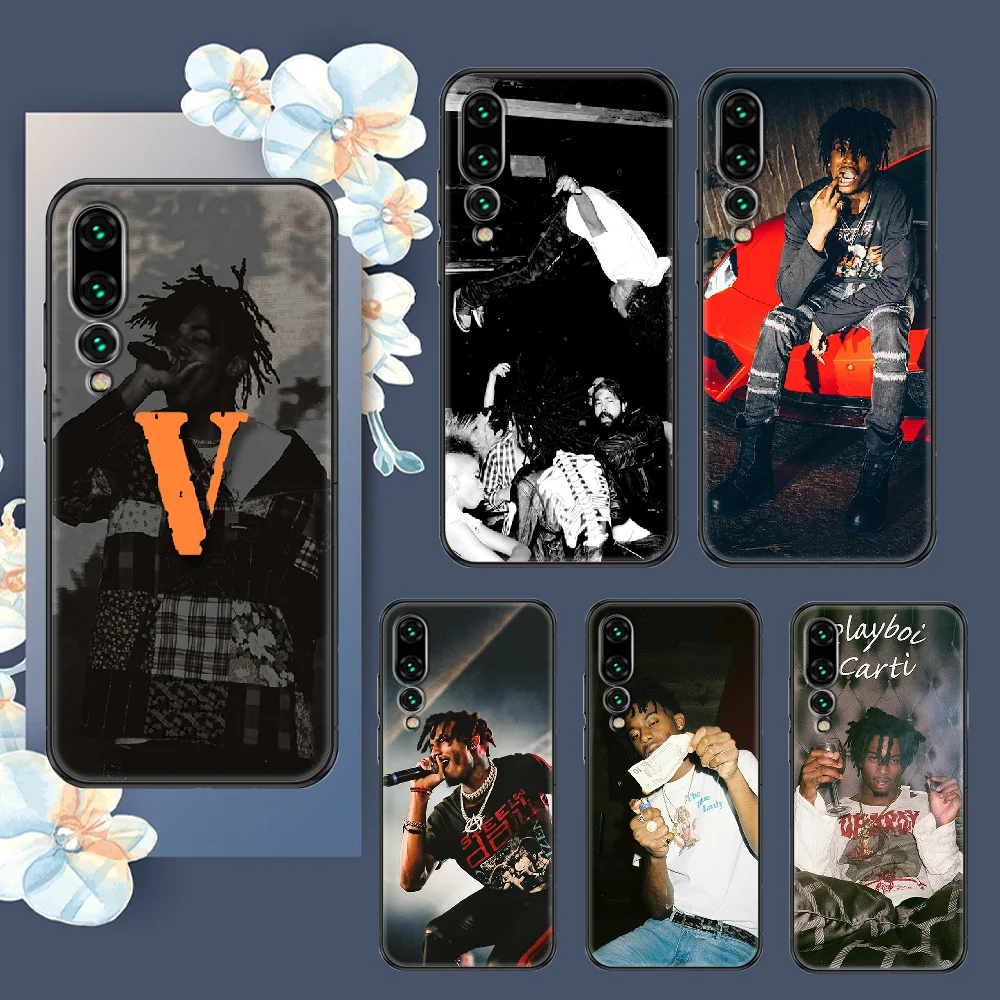 Чехол PLAYBOI CARTI Die lit для телефона Huawei P Mate P10 P20 P30 P40 10 20 Smart Z Pro Lite 2019 черный мягкий