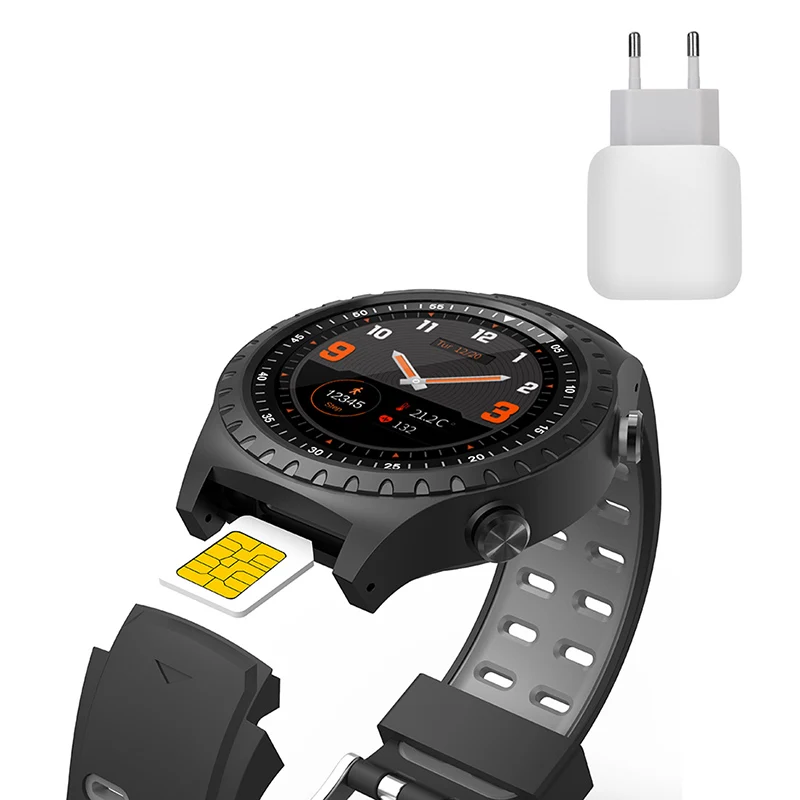 Gray Charger M1GPS Смарт часы для мужчин Android водонепроницаемый поддержка sim карты Bluetooth 4,0 монитор сна часы умный Браслет - Цвет: Gray Charger